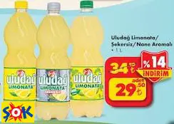 ULUDAĞ LİMONATA/ŞEKERSİZ/NANE AROMALI 1 L